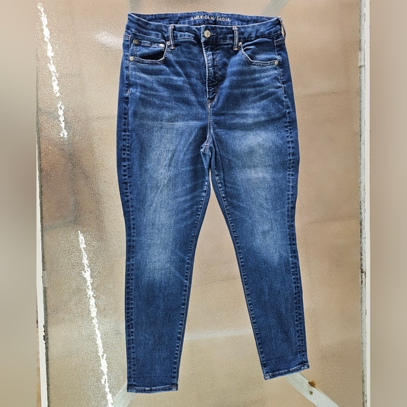 American Eagle Outfitters Denim - American Eagle Woman Curvy Fit Y2K Soft Stretch Skinny Jeans 16 Short Dark Wash